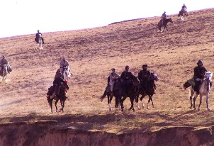 Kämpfer der Nordallianz mit US-Spezialeinheiten bei der Invasion 2001