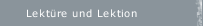 Lektüre und Lektion